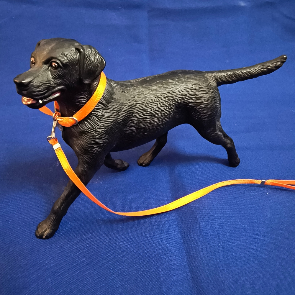 Breyer Black Lab Figurine with Leash